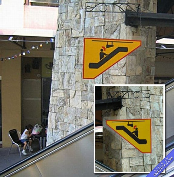 Carteles desconcertantes: Cuidado con el cartel