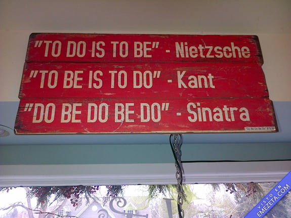 Carteles desconcertantes: Do be do be do