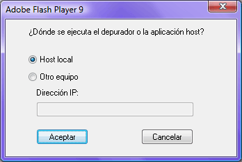 depurador aplicacion host local equipo direccion ip