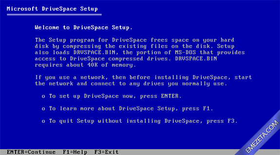 Formatos antiguos: DoubleSpace (También llamado DriveSpace)