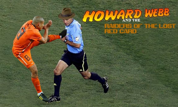 nigel de jong xabi alonso howard webb and the raiders of the lost red card