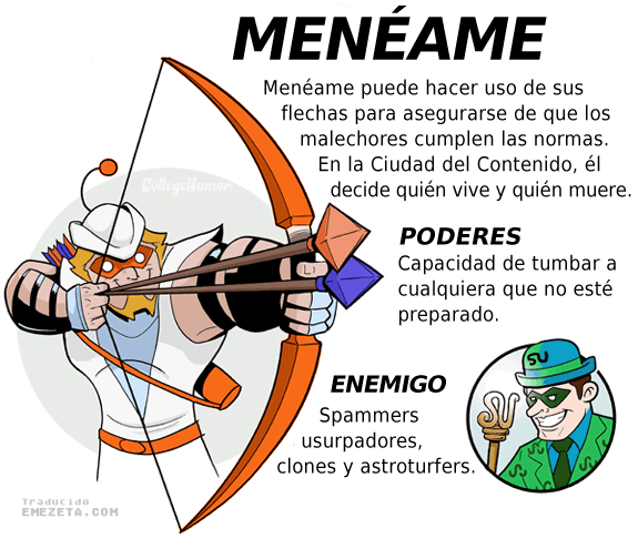 Superhéroes. Liga Justicia Internet: Menéame (Green Arrow)