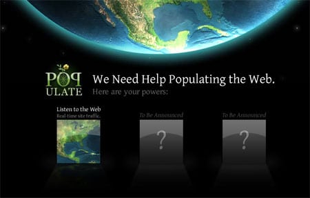 populate the web