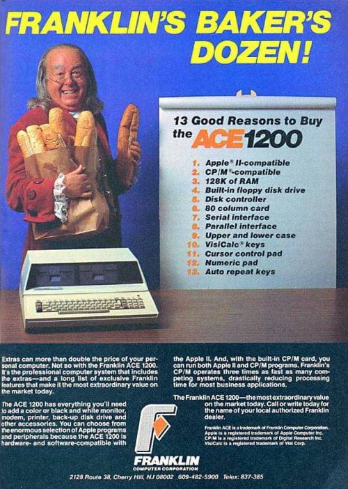 Publicidad retro: Benjamin Franklin Ace 1200
