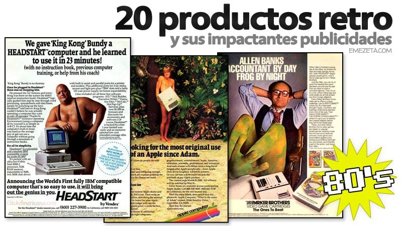 Publicidad de productos retro