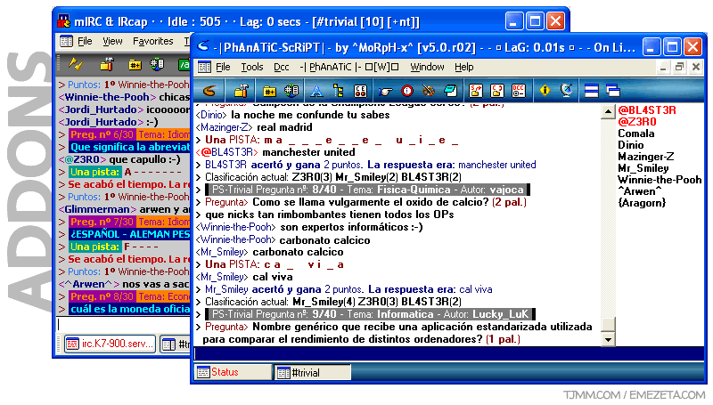 IRC: Trivial IRCap y Trivial PhAnATiC ScRiPT