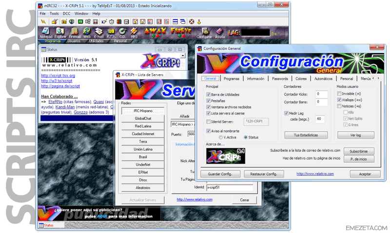 IRC: X cript