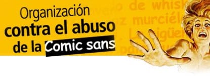 organización abuso contra comic sans microsoft
