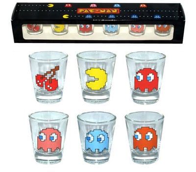 accesorios pacman vasitos vasos chupitos shot