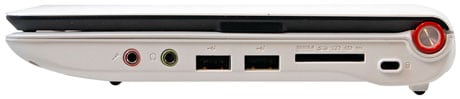 acer aspire one right side USB audio mic cardreader xD MS SD MMC memory stick pro