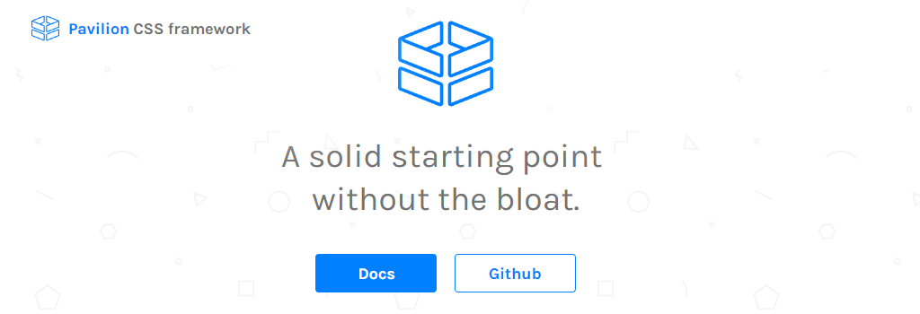 Framework CSS: Pavilion
