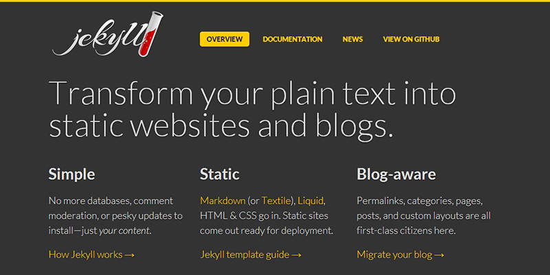 Alternativas a WordPress: Jekyll (Ruby)