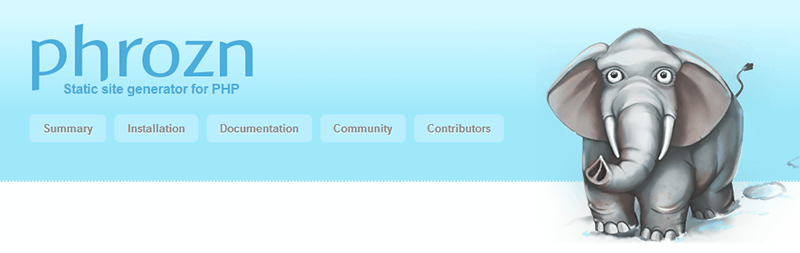 Alternativas a WordPress: Phrozn