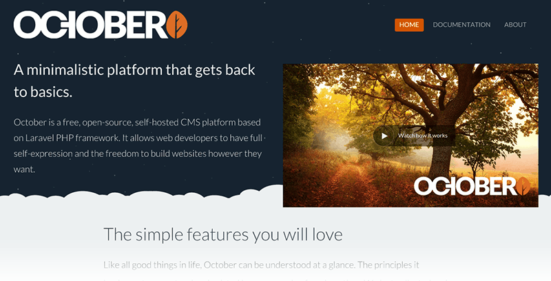 Alternativas a Wordpress: Octobercms