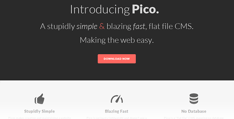 Alternativas a Wordpress: PicoCMS