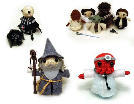 amigurumi geek star wars yoda darth vader gandalf zoidberg
