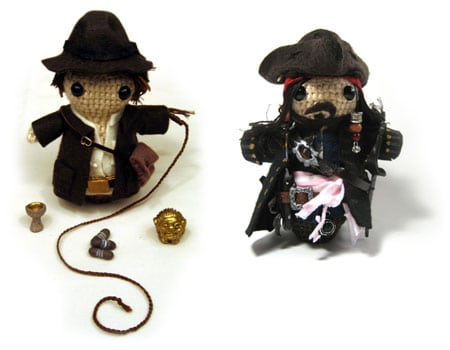 amigurumi indy indiana jones jack sparrow