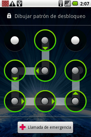 android pin secuencia circulos
