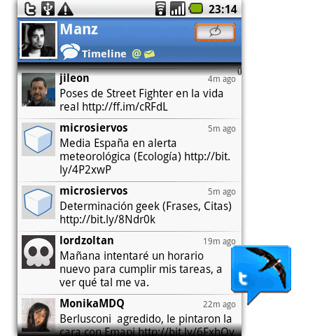 swift twitter android