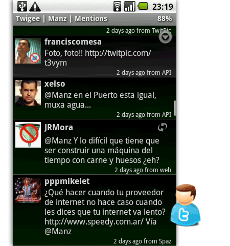 twigee twitter android