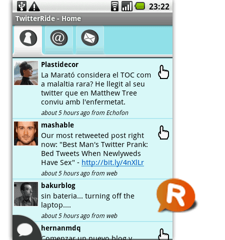 twitterride twitter android