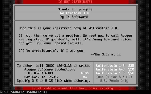 Wolf3D formatear discos duros