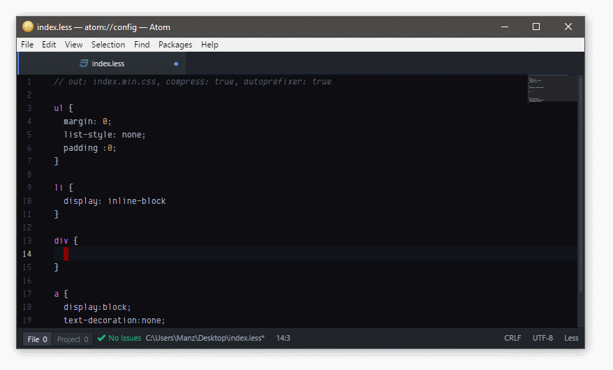 Autocompletado de lenguajes de programación para Atom