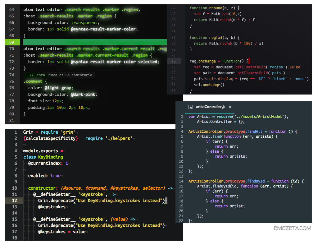 Themes para Atom Editor