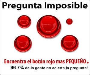 Banner que te pide seleccionar el botón más pequeño