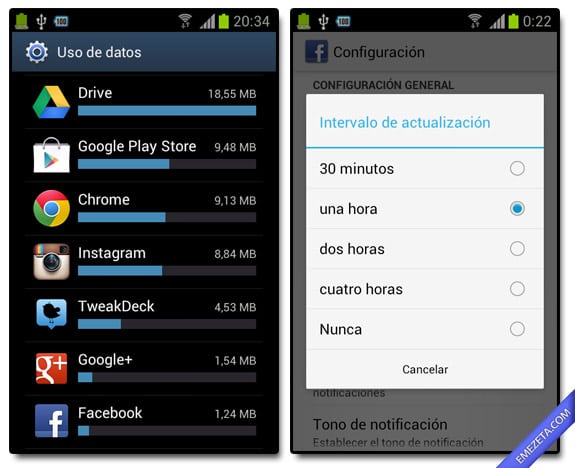 Consumo de datos y notificaciones: Gastan mucha batería