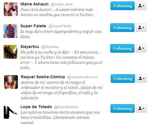 Bios de Twitter
