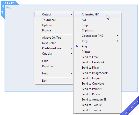 Capturar pantalla en video (screencast): Cropper
