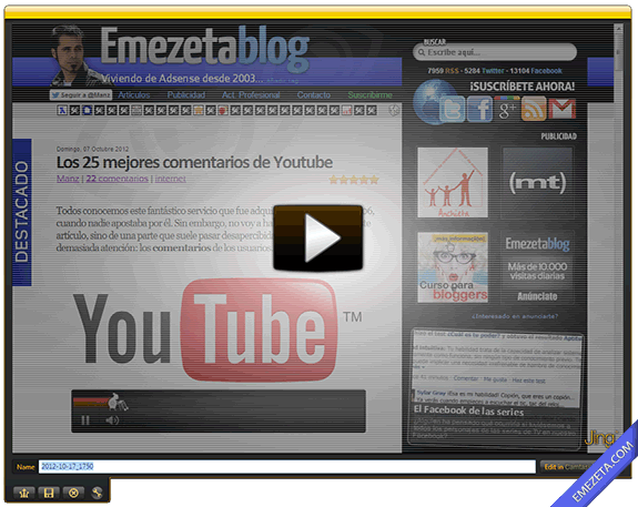 Capturar pantalla en video (screencast): Jing