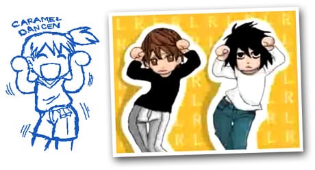 caramell dance caramelldansen death note L kira