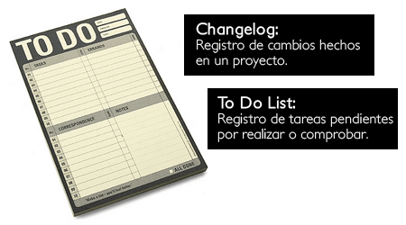 changelog to do list