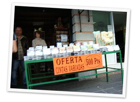 cintas cassettes 500 pts pesetas