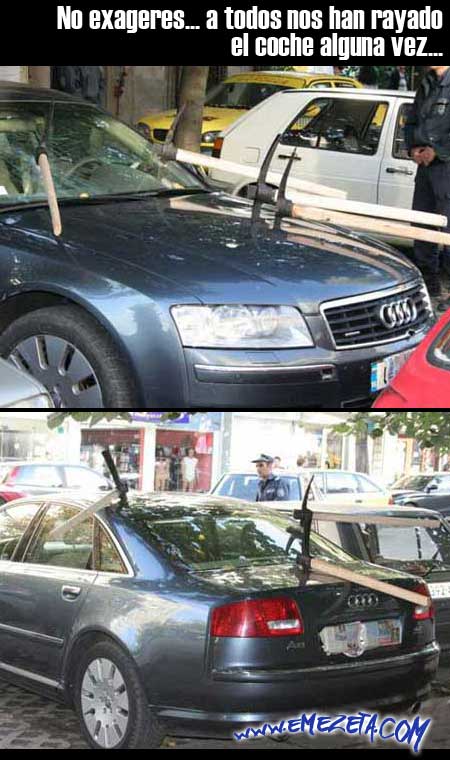 coche rayado