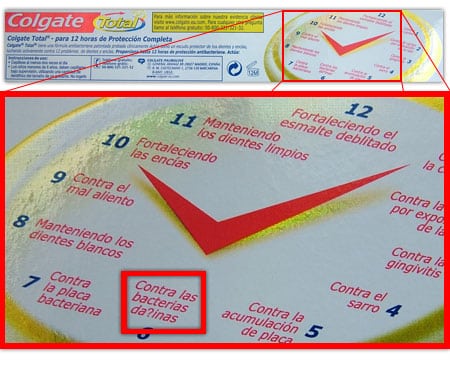 colgate codificacion caracteres