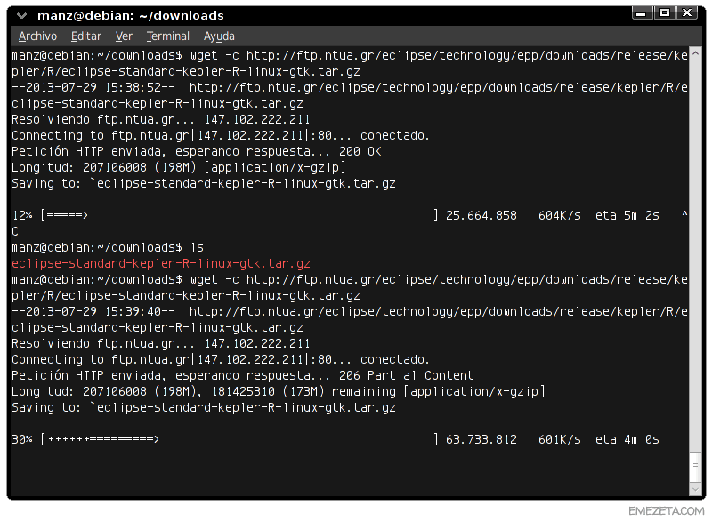 Comandos para GNU/Linux: Wget