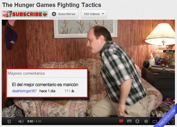 Comentarios de Youtube: Mejor comentario maricon