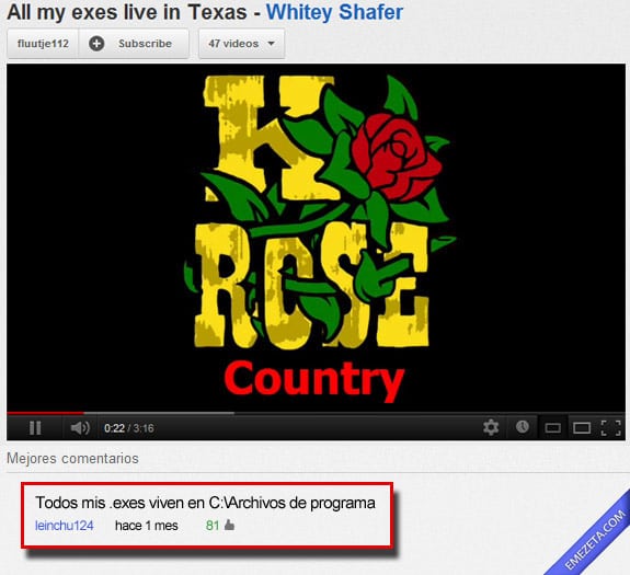 Los mejores comentarios de youtube: Mys exes live in