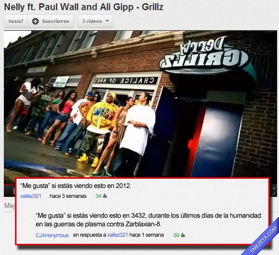 Los mejores comentarios de youtube: Zarblaxian 8