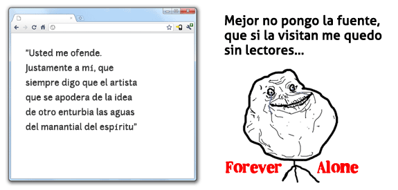 No citar la fuente.