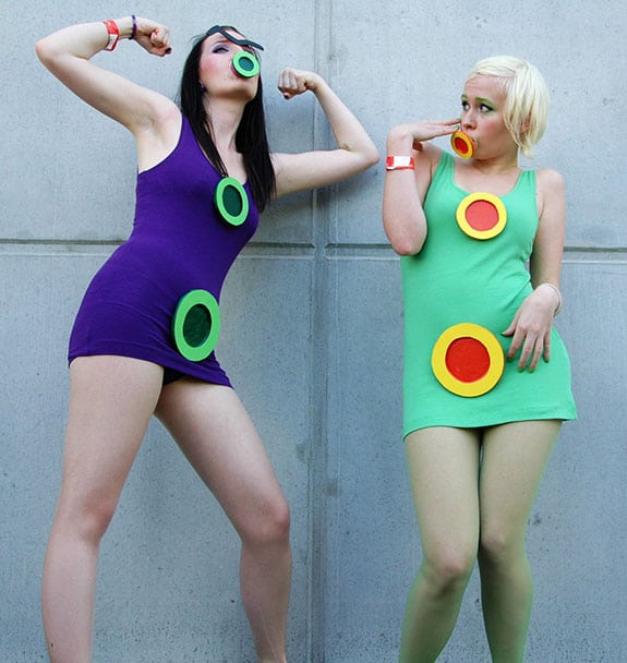 Cosplay: Tentáculo púrpura y tentáculo verde (El día del Tentáculo)