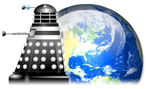 Un Dalek en el planeta tierra