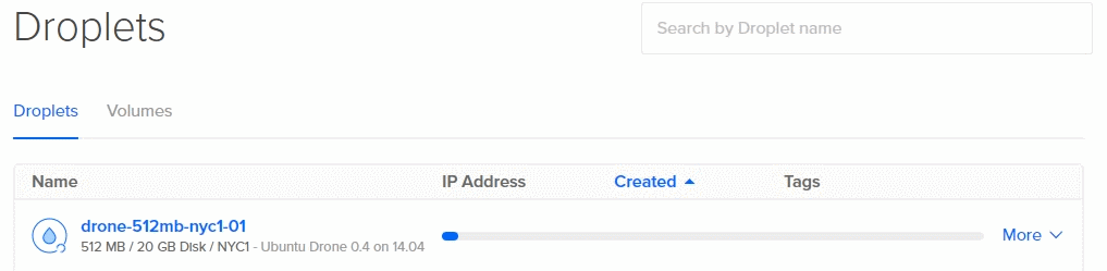 Creando un droplet en DigitalOcean