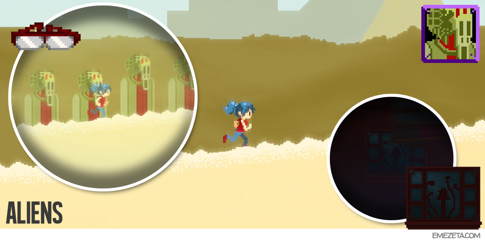 Dreaming Sarah: Aliens on desert dimension