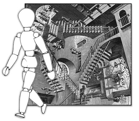 echo chrome echochrome relativity maurits cornelis mc escher