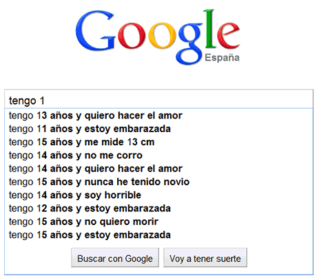 preocupaciones edades google 10 años
