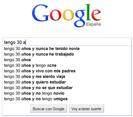 preocupaciones edades google 30 años